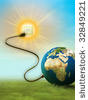 stock-photo-our-planet-s-energy-comes-from-the-sun-digital-illustration-32849221
